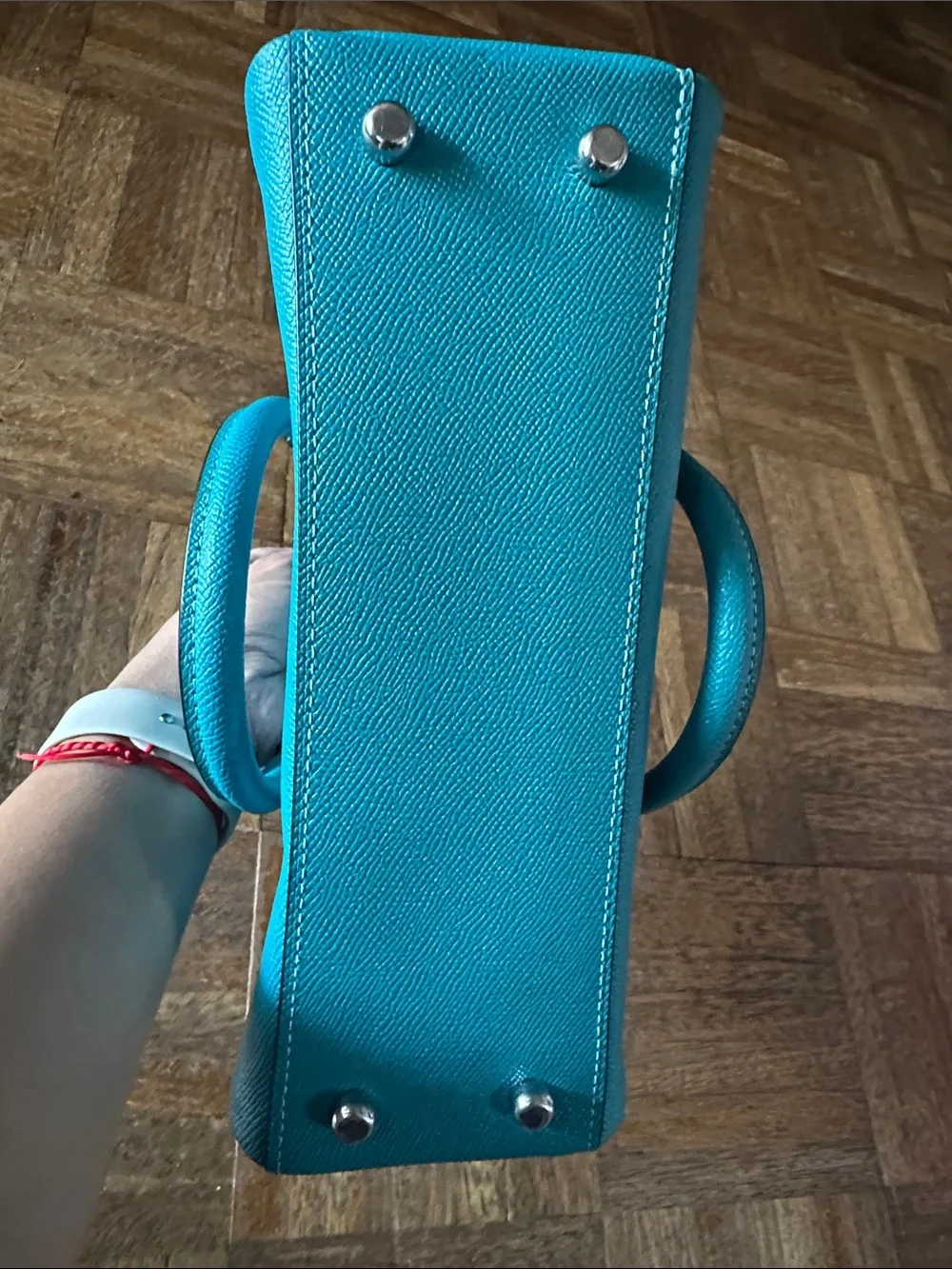 Coach crossgrain leather